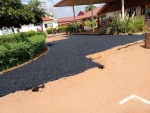 A PHILANTROPIST  CONSTRUCTS ROAD FOR BONO REGIONAL HOSPITAL, SUNYANI